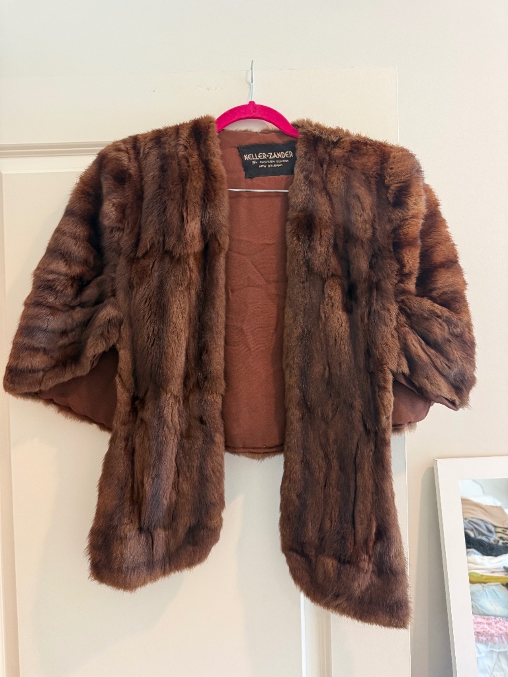 Keller Zander Fur Shawl